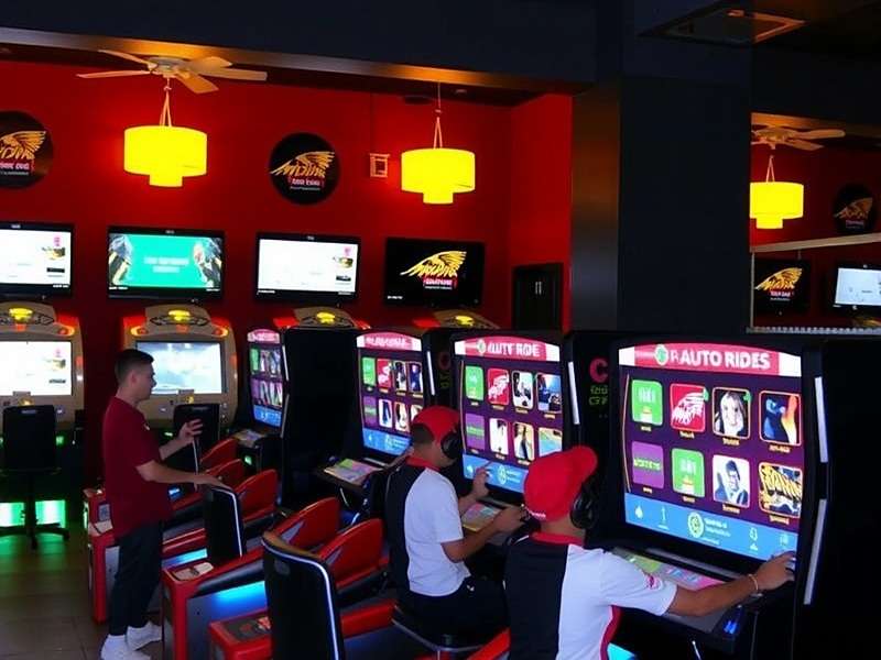 Indian Auto Ride Tournament Event showing players competing in a gaming cafe